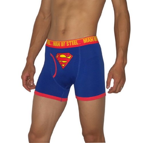 Herren Superman MAN OF STEEL ausgestattete funktionale geöffnetem Hosenschlitz bodywear Unterwäsche Boxershorts Reviews