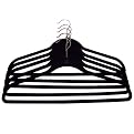Joy Mangano 5-pk. Huggable Suit Hangers Black