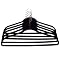 Joy Mangano 5-pk. Huggable Suit Hangers Black
