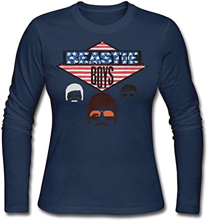 Autumn Women's Cartoon Beastie Boys Logo Long Sleeve Cotton T Shirt