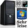#4017 SUPER FL�STER (quasi unh�rbar) STROM SPAR Office / Multimedia COMPUTER | BeQuiet 80PLUS Super Silent 300W Netzteil mit 80Plus Zertifizierung | Triple-Core! AMD Athlon2 X3 455 (3x3.3 GHz) | 320GB SATA II | 4096MB DDR3 1333 | M5A78L-M 760G | USB3 | AMD Radeon HD3000 1024 MB mit DVI/HDMI/VGA | ASUS 24x DVD-Brenner | CardReader | 7.1 Sound | GigabitLAN