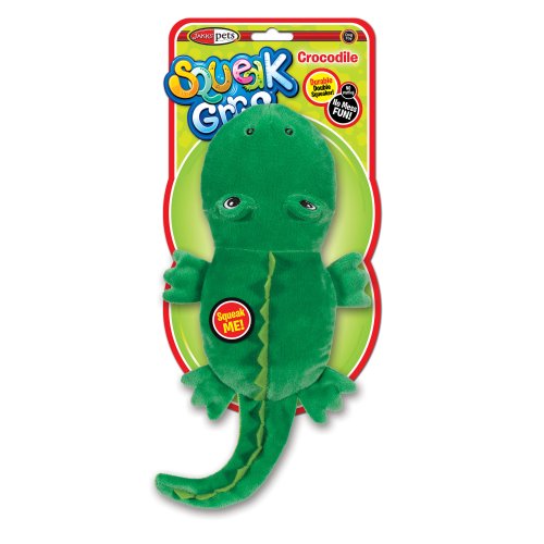 SqueakGrrrs Crocodile Squeak Toy for Dogs, Large Picture