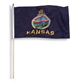 Kansas Flag 12 x 18 inch