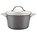 Ayesha Home Collection Hard Anodized Aluminum Covered Saucepot, 4.5-Quart