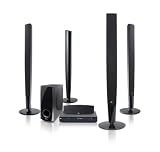 LG HT503TH - 5.1 DVD Home Cinema System - 500W Output & HDMI 1080P Upscaling sync, DivX movie playback