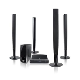 LG HT503TH - 5.1 DVD Home Cinema System - 500W Output & HDMI 1080P Upscaling sync, DivX movie playback