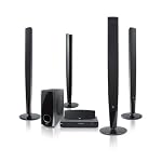 LG HT503TH - 5.1 DVD Home Cinema System - 500W Output & HDMI 1080P Upscaling sync, DivX movie playback