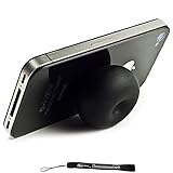 Black Durable Silicone Absorbent Stand / Device and Cell Phone Removable Ru ....