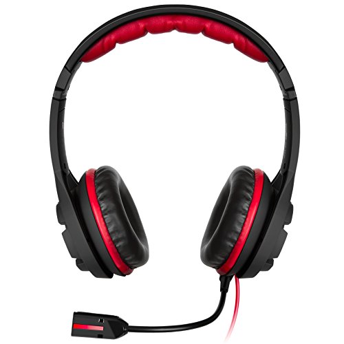 Sentey® Gaming Headset Reverb X Gs-4340sp - Line in Volume Control / Omnidirectional Microphone / Gold Plated 3.5mm Jack (Approximately 9.8 Feet) / Comfortable Foam Pads / Noise Canceling High Definition Stereo Sound / Ergonomic Adaptive Leather Headband (Extreme Comfort) / Left and Right Drivers 40mm 102db Sensitivity / Weight 240g / Cable Management with Velcro Straps / Computer Headset to Work and Play , Support Skype and Gaming - Gs-4340sp Standard Packaging Version - Gold 3.5 Connector Sound Virtually for Best Computer Audio with New Technology Made Gorgeous Difference in Sound Quality Better Than Any Wireless or Bluetooth Works As Headphone to Play Music in Your Computer - Top Best Army for Your Gaming Stuff - Be an Astro of Pc Gaming an Elite Gamer Team - Protect Your Investment with a Quality Product - Pc - Mac and Any 3.5mm Connector Compatible Device
