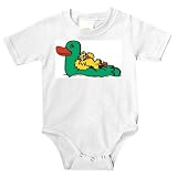 Onesie with animal, farm, barnyard, floating, toy, duck