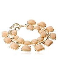 Chain Link Resin Inlay Bracelet, 7"