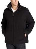 Claiborne Mens Wool Open Bottom Coat
