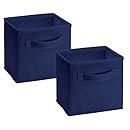Closetmaid 1577 Cubeicals Mini Fabric Drawers, Blue, 2 Pack