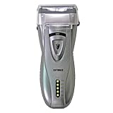 Optimus 50046 Curve Rechargeable Triple Blade Wet/dry Men's Shaver, Black/silver