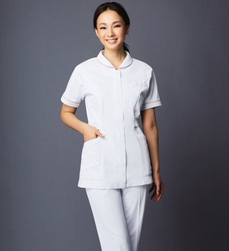 白衣 ナースウェア ホワイセル（自重堂） WH10701 チュニック サイズ：S～4L