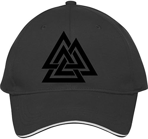 Fashionable Male/female Baseball Caps Valknut, Wotan's Knot, Odin, Walhalla, Asgard Black Cotton Naomirice Snapback Hats Sun Cap