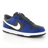 Nike Dunk Low Black White Blue Leather Mens Trainers