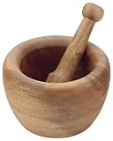 Pacific Merchants Acaciaware Mortar and Pestle, 5.5-Inch by 3.5-Inch