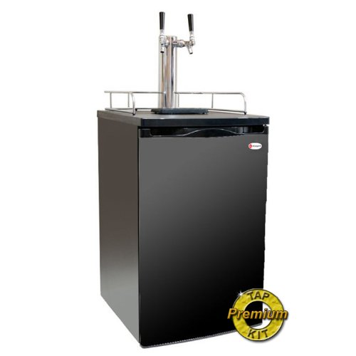 Kegco K199B2P Kegerator Two Keg Beer Cooler Premium Double Faucet D