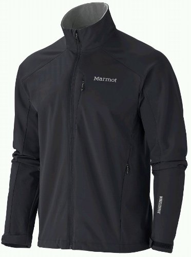 Marmot Herren WindStopper Softshell Jacke Leadville, black, S, 80340-001-3