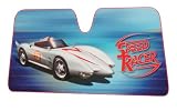 Speed Racer Mach 5 Automobile Sunshade - Blue Background Color Accordion Sun Shade for Front Windscreen