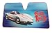 Speed Racer Mach 5 Automobile Sunshade - Blue Background Color Accordion Sun Shade for Front Windscreen