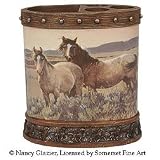 Mustang Horses Toothbrush Holder Bathroom Dcor
