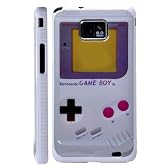 galaxy S2 ハードケース/ギャラクシー S2 ゲームボーイ風White（白）