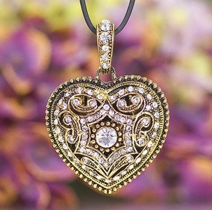 Design Jewelry Gold  Necklace Heart Cubic Classical Diamond Flash  Silver  Design