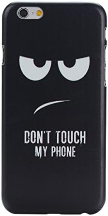 iPhone 6 Case, iPhone 6S Case, JIT Shop® Hard Plastic Case For iPhone 6/6S (4.7Inch) -- DON'T TOUCH MY PHONE Design