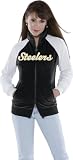 Pittsburgh Steelers Women's Full Zip Velour Cheer Jacket - Touch by Alyssa Milano
