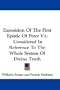Exposition Of The First Epistle Of Peter V1: Considered In Reference To The Whole System Of Divine Truth