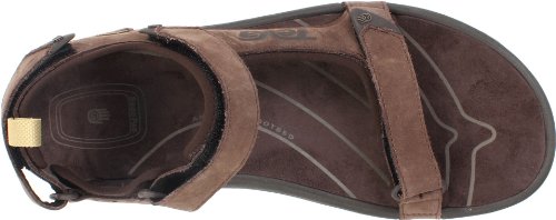 Teva Men's Tanza Leather Brown Sandal 1000183 7 UK, 8 US
