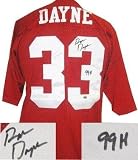 Autographed Ron Dayne Jersey - Wisconsin Badgers Red Russell Athletic 99 H Heisman) - Autographed NFL Jerseys