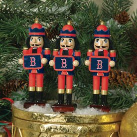 Boston Red Sox Nutcracker Ornaments 3pk MLB Baseball Fan Shop Sports Team Merchandise