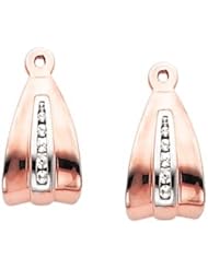 Pair of 10K Rose Gold Diamond Earring Jackets - 0.15 Ct. -- LIFETIME WARRANTY