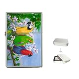 Limited Edition Violano Flip-Top Lighter Macaw Parrot