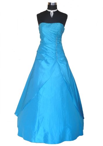 JuJu & Christine Langes Taft Abendkleid Ballkleid Modell 2010 mit Perlen Damen Vers. Farben Gr. 34 – 50