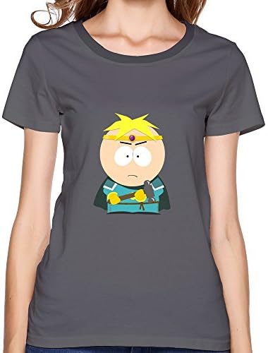 SUYU STORE Women's Struggling Eric Cartman Cotton Round Collar T Shirt,XS,DeepHeather
