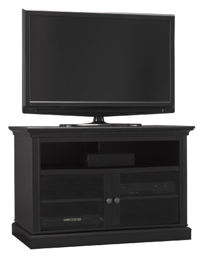 Bush Furniture Myspace Collection, Swivel Base TV Stand, Aged Tabacco
