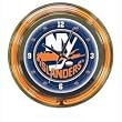 NHL New York Islanders Neon Clock - 14 inch Diameter