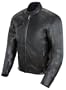 Power Trip Graphite Leather Motorcycle Jacket
