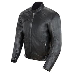Power Trip Graphite Leather Motorcycle Jacket Black Small S 1031-0002