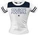 Dallas Cowboys Youth Girls Navy 70s T-Shirt - Large (14)
