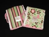 Sugar & Spice Stripe / Sage Floral Pair
