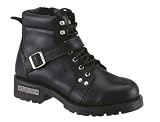 Ad Tec Womens Black Motorcycle Boots D-Width 8143
