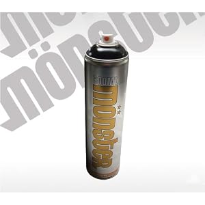 Spray Paint 600ml Tar Black Bitumen range By Monstercolors