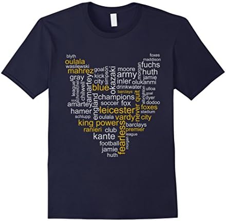 Men's Leicester City typo t shirt XL Navy