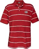 Georgia Bulldogs Classic Pique Striped Polo