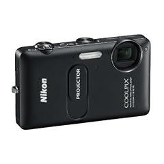 Nikon Coolpix S1200pj Digitalkamera (14 Megapixel, 5-fach opt. Zoom, 7,5 cm (3 Zoll) Display, bildstabilisiert) mit DLP-Projektor schwarz